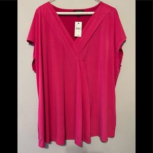 Pink short sleeve Lane Bryant Blouae